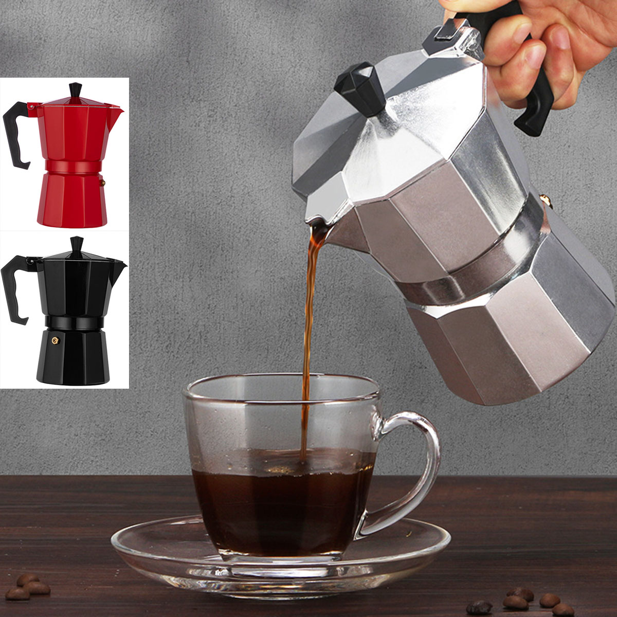 Moka Pot Stove - 커피 메이커 포트 알루미늄 모카 에스프레소