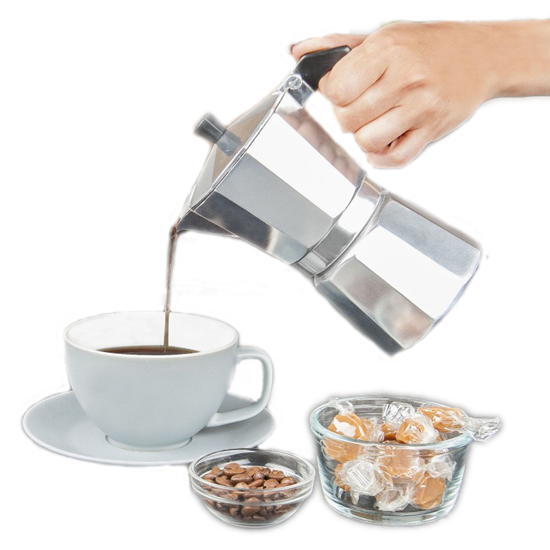 Moka Pot Stove - 알루미늄 에스프레소 메이커 라떼 커피 메이커