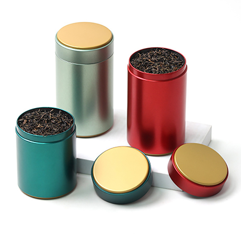 Coffee Tea Sugar Canister Set - 휴대용 단색 차 밀폐 상자, 찻그릇