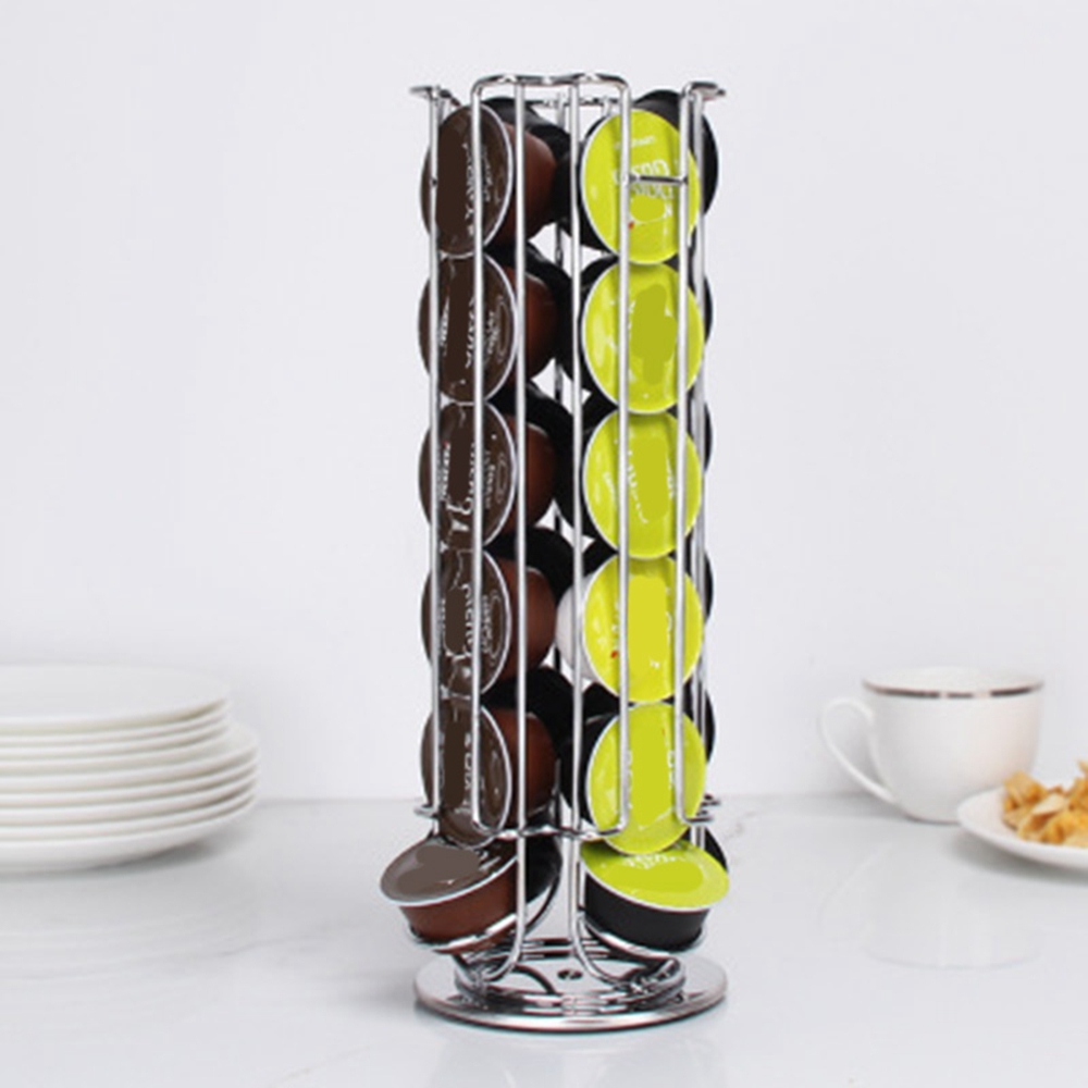 Coffee Capsule Holder - AS63-18컵 회전식 커피 캡슐 홀더 철제