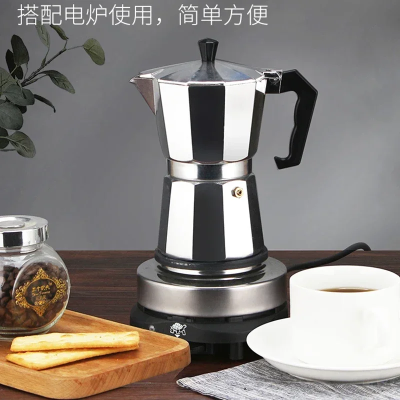 Moka Pot Stove - 알루미늄 모카포트 전기 스토브탑 커피메이커 에스프레소