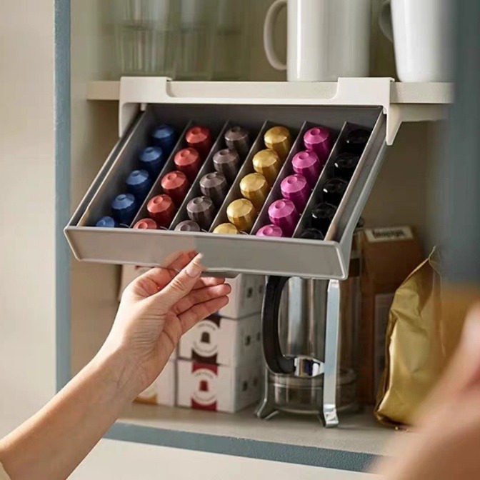 커피 캡슐 홀더 캡슐 커피 티백 보관 랙 서랍 정리함  - Coffee Capsule Holder 리뷰 및 가격