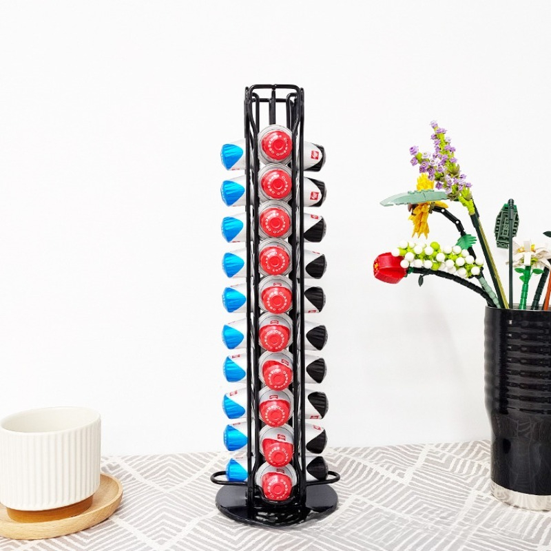 40개 회전식 금속 커피 캡슐 보관대 회전형 디자인 커 - Coffee Capsule Holder 리뷰 및 가격