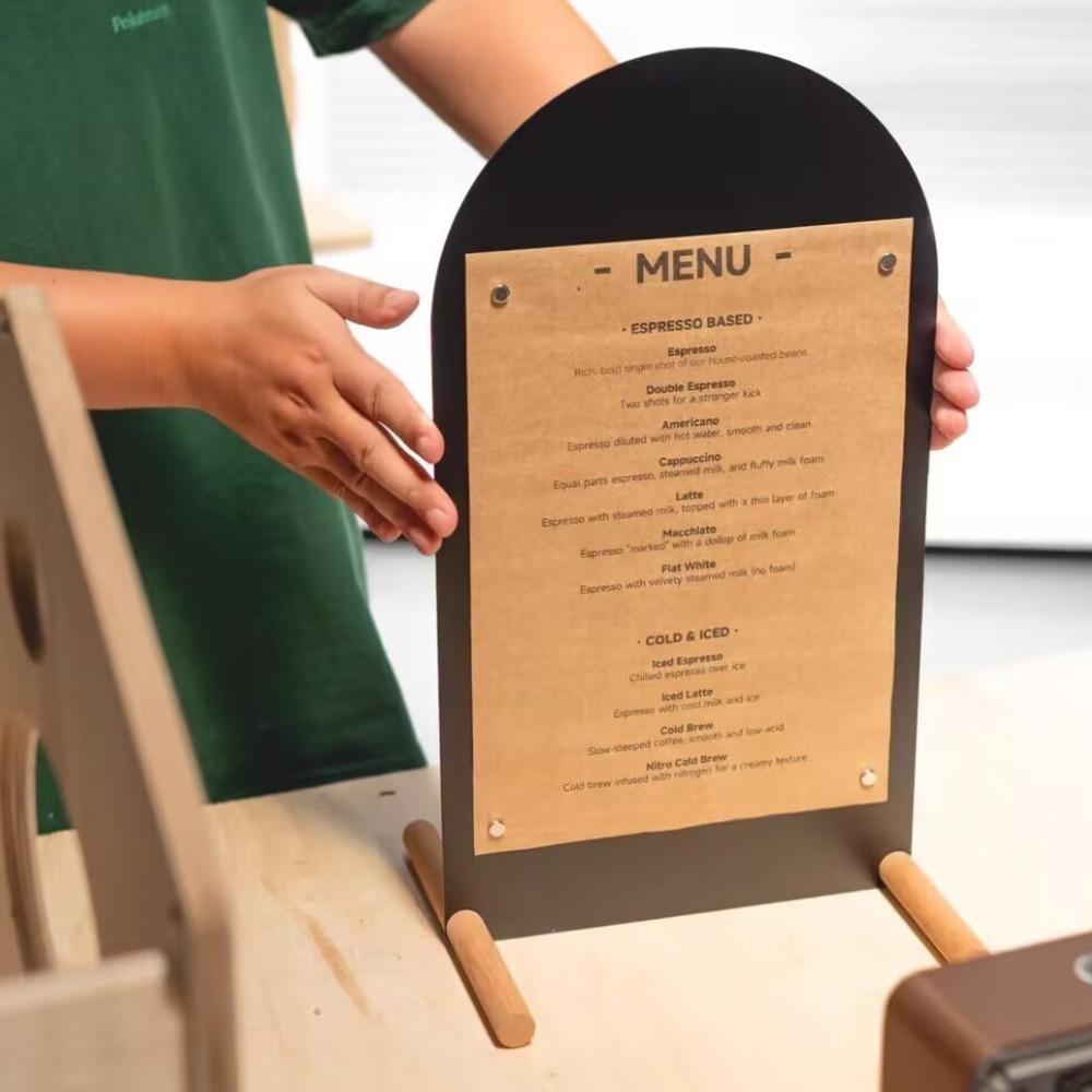 1PCS A4 금속 손으로 그린 ​​메뉴 스탠드 - 커 - Coffee Tea Menu 리뷰 및 가격