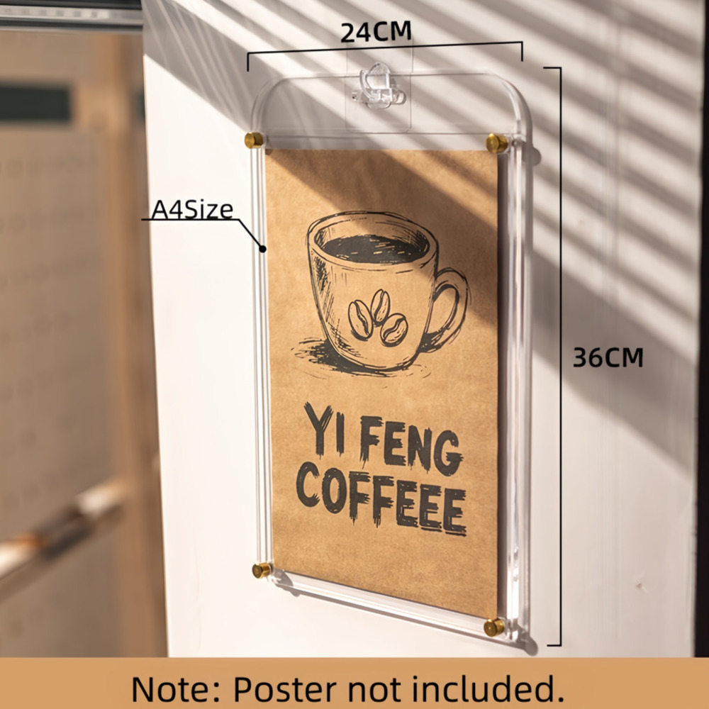 1개 A4 디스플레이 스탠드 투명 아크릴 테이블 사인  - Coffee Tea Menu 리뷰 및 가격