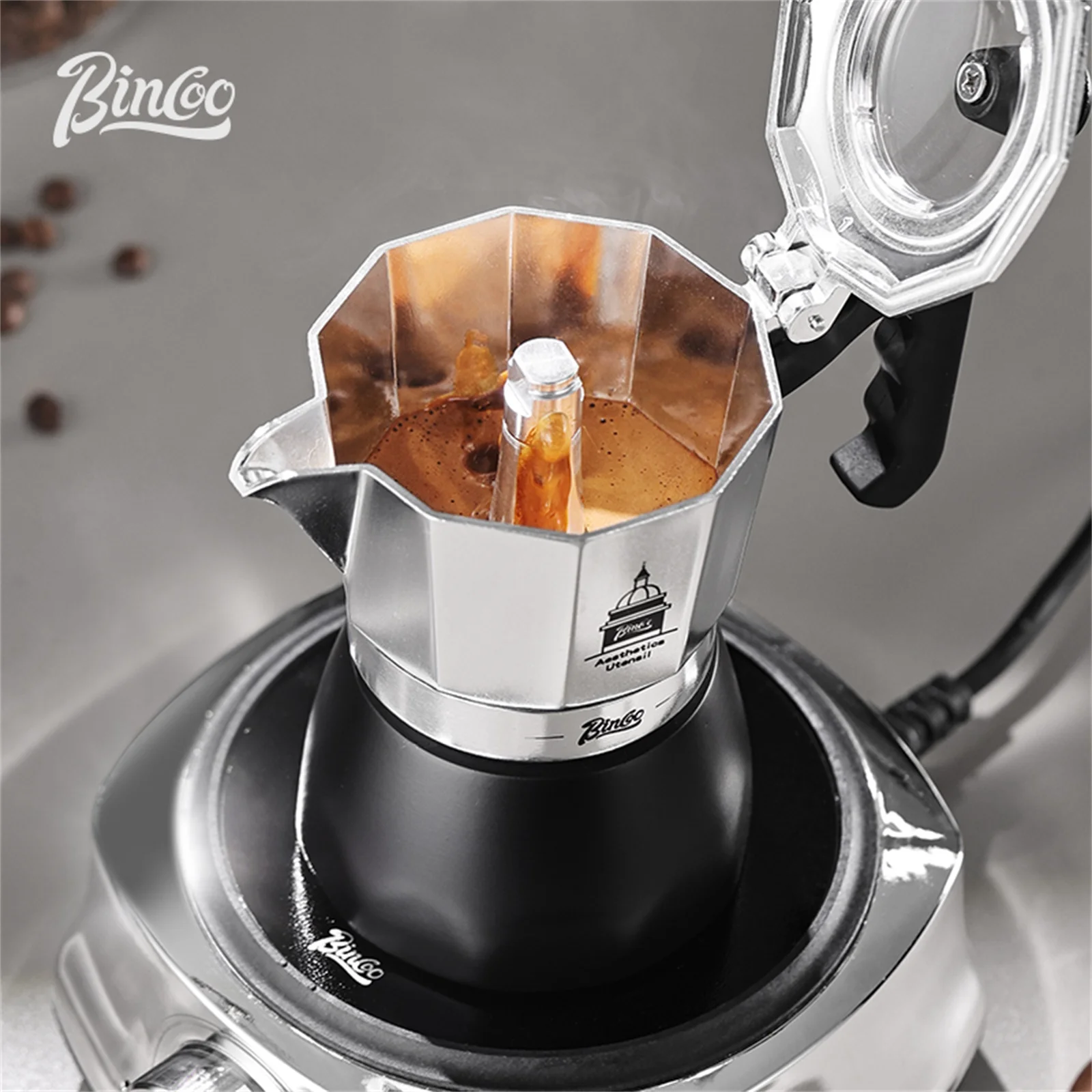 BINCOO 더블 밸브 모카 포트, 에스프레소 추출 커 - Moka Pot Stove 리뷰 및 가격