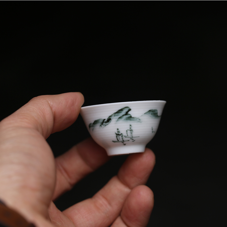 미니어처 중국 스타일 수공예 흰색 도자기 공푸 차잔 작 - Gongfu Tea Set 리뷰 및 가격