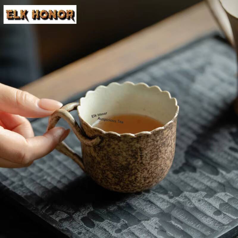 ZAEYORIA 160ml 밤나무 잎 무늬 금장 커피  - Coffee Tea Chocolate 리뷰 및 가격