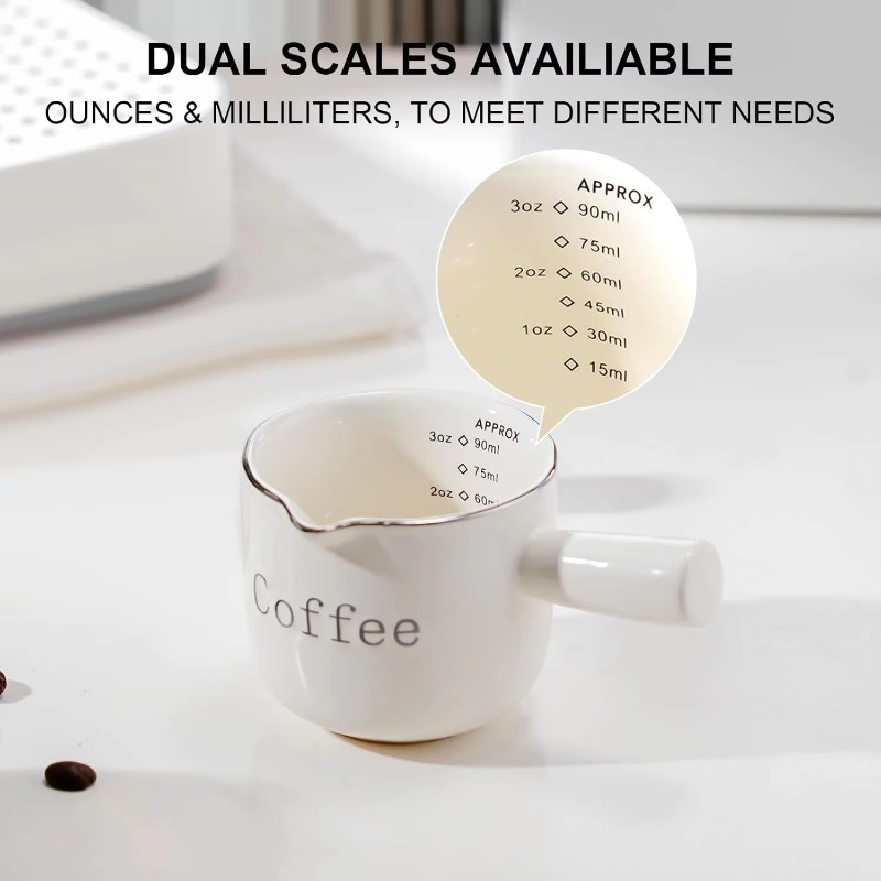 손잡이가 있는 미니 세라믹 커피 컵 V자형 스파우트 우 - Coffee Tea Milk 리뷰 및 가격