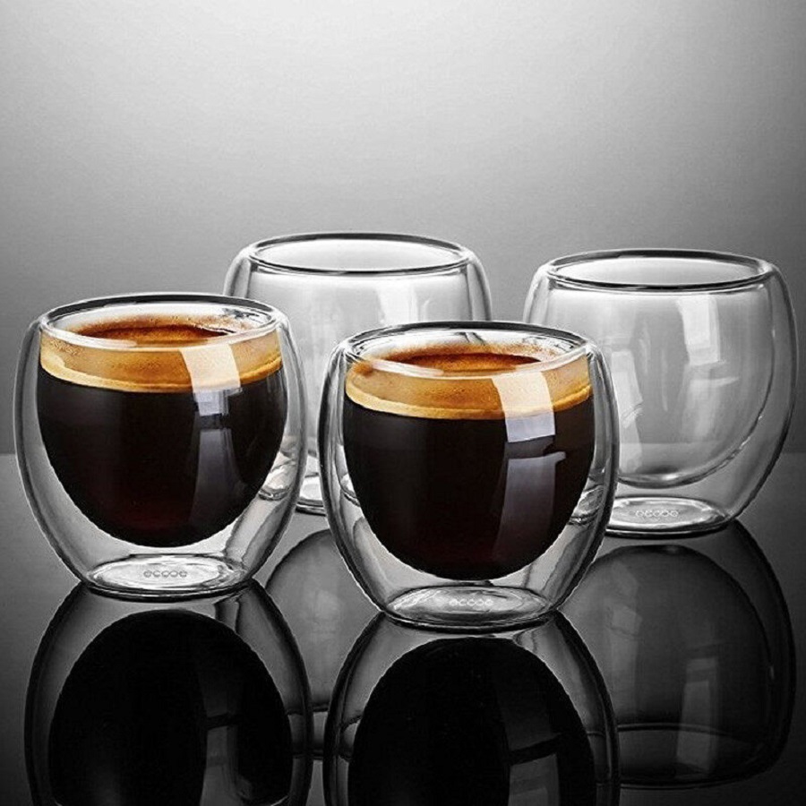 이중 벽 유리 커피 머그잔 유리 머그잔 이중 벽 카푸치 - Coffee Tea Game 리뷰 및 가격