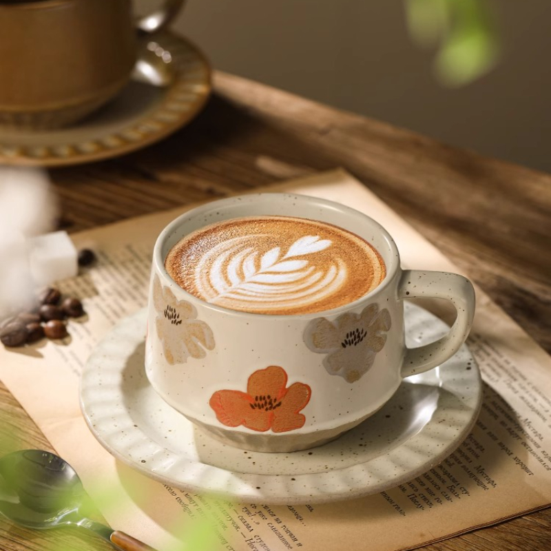 레트로 세라믹 컵 거친 도자기 작은 용량 커피 컵과 접 - Coffee Tea Game 리뷰 및 가격