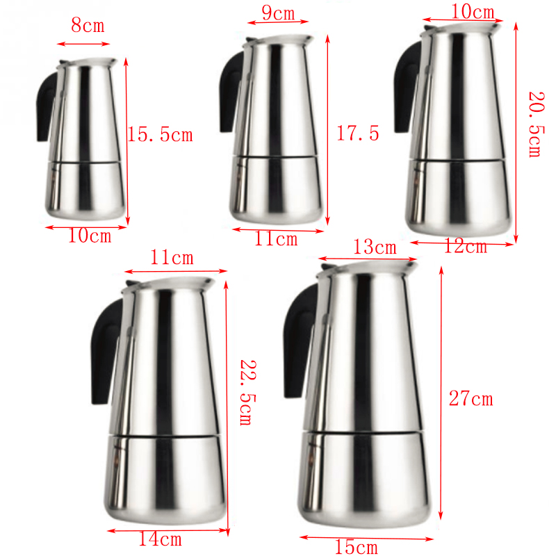 휴대용 에스프레소 커피 메이커 모카 포트, 스테인레스  - Moka Pot Stove 리뷰 및 가격