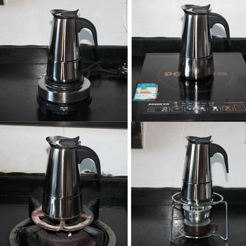 휴대용 에스프레소 커피 메이커 모카 포트, 스테인레스  - Moka Pot Stove 리뷰 및 가격