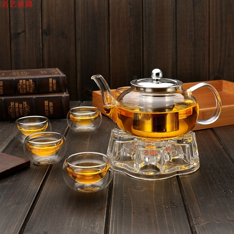 600/800ml 내열 유리 주전자 꽃 차 세트 주전자 - Coffee Tea Sugar Canister Set 리뷰 및 가격