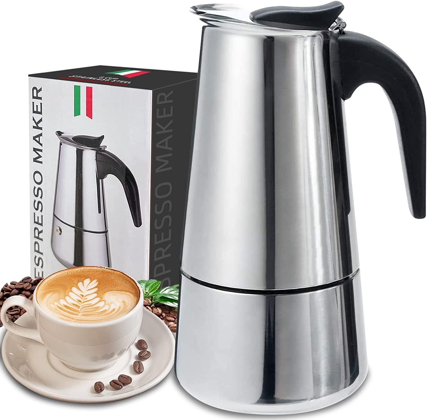 모카 포트 카페 머신, 에스프레소 컵 커피 메이커, 라 - Moka Pot Stove 리뷰 및 가격