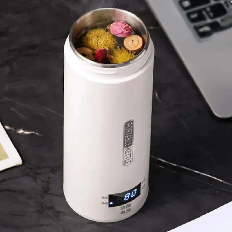 450ML 전기 주전자 휴대용 차 커피 주전자 여행용  - Coffee Tea Menu 리뷰 및 가격