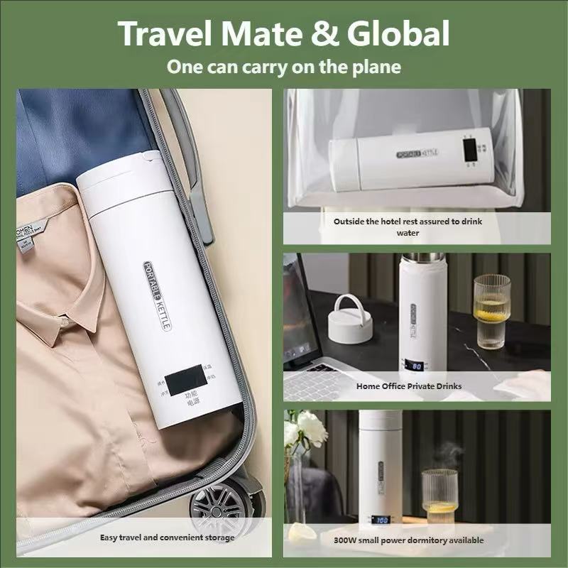 홈피쉬 450ML 전기 주전자 휴대용 차/커피 주전자  - Coffee Tea Menu 리뷰 및 가격