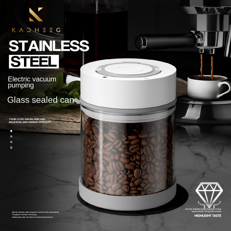 전기 진공 커피 원두 유리 보관 항아리, 대형 설탕 차 - Coffee Tea Sugar Canister Set 리뷰 및 가격