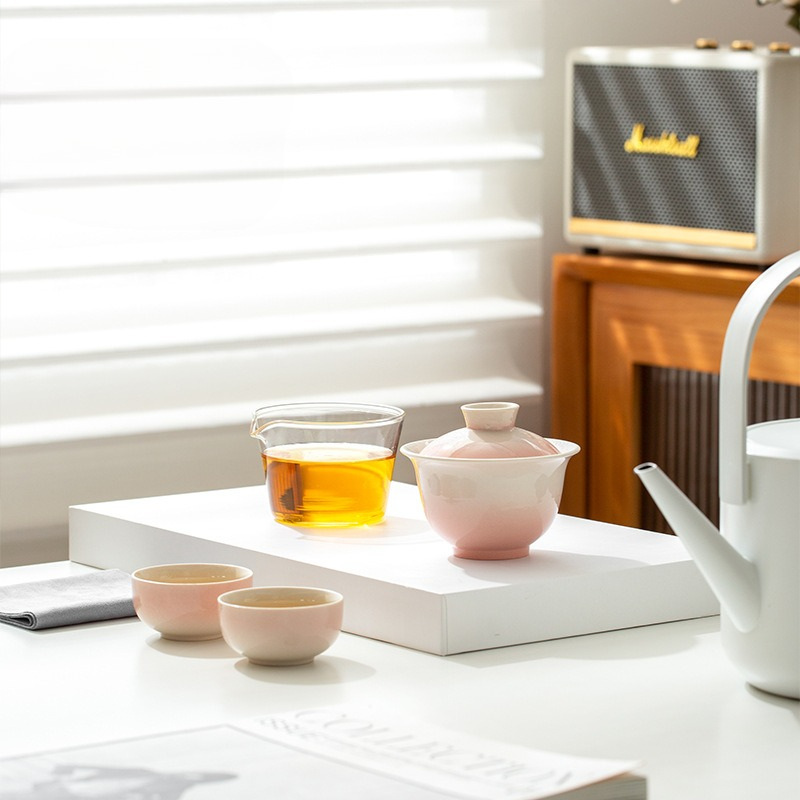 식물 유약 그라데이션 여행용 차 세트 세라믹 공부차 세 - Gongfu Tea Set 리뷰 및 가격