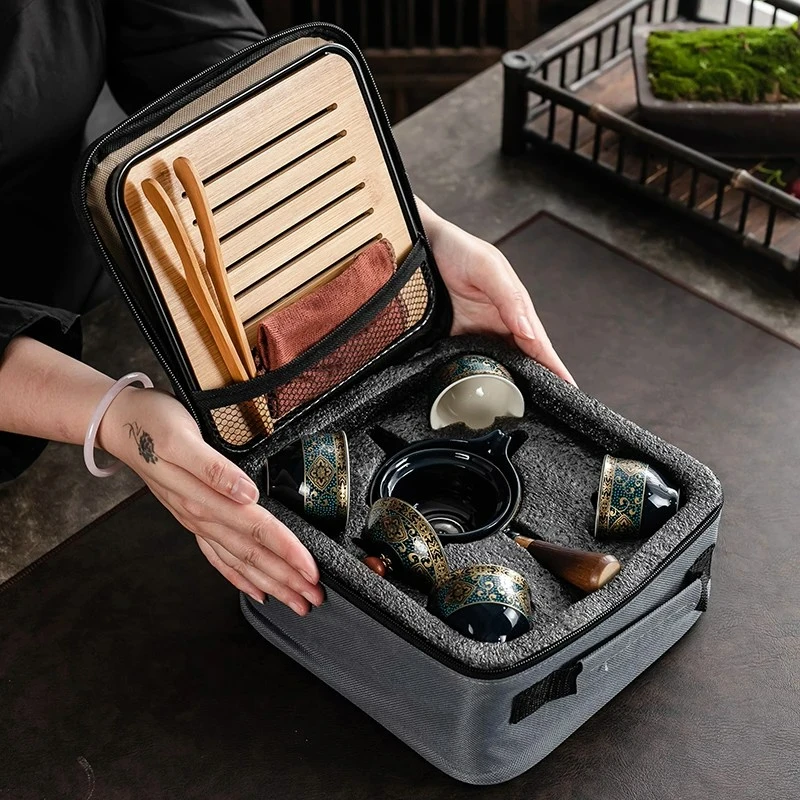 중국 쿵푸 차 세트, 모래 세라믹 차 세트, 여행 쿵푸 - Gongfu Tea Set 리뷰 및 가격