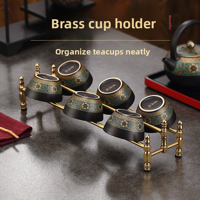 미니멀리스트 황동 찻잔 홀더, 견고한 건조대, 공부차  - Gongfu Tea Set 리뷰 및 가격
