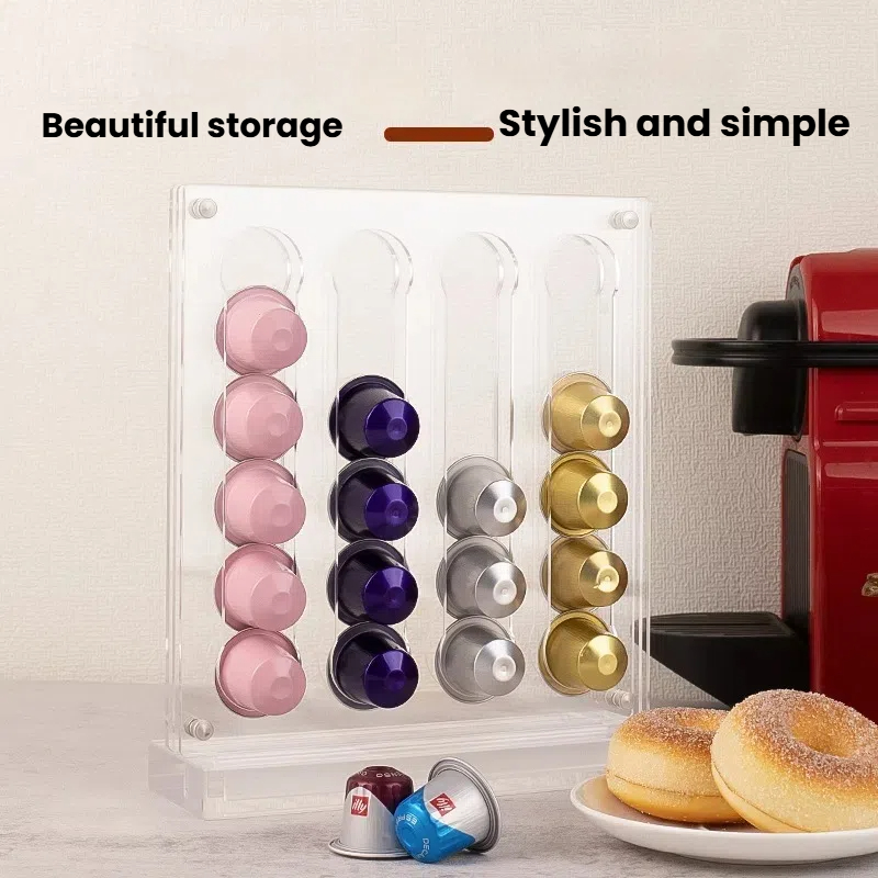 40 캡슐 커피 캡슐 홀더 아크릴 투명 인스턴트 커피  - Coffee Capsule Holder 리뷰 및 가격