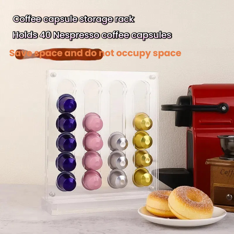 40 캡슐 커피 캡슐 홀더 아크릴 투명 인스턴트 커피  - Coffee Capsule Holder 리뷰 및 가격