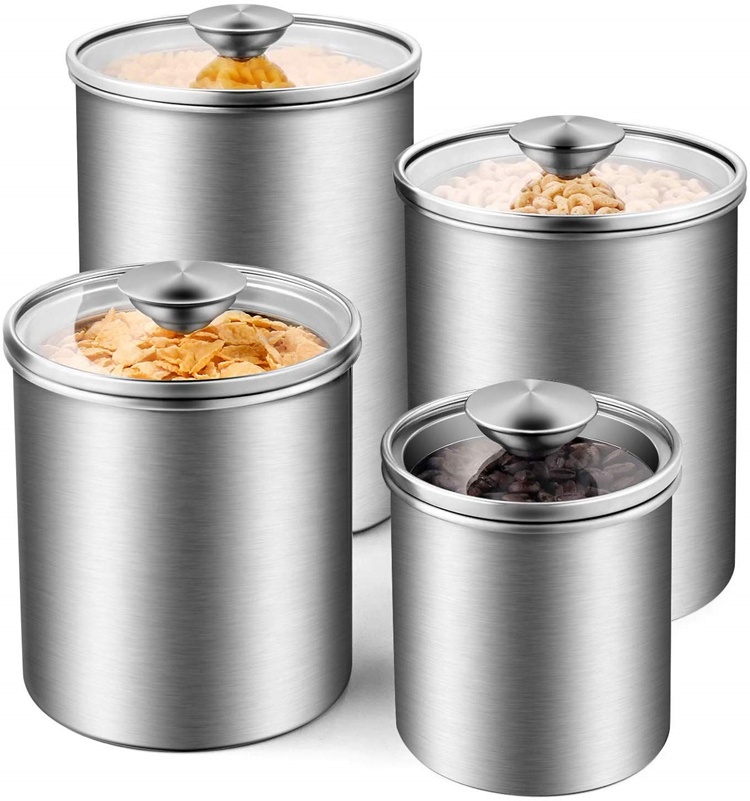 식품 보관 용기 차 커피 설탕 밀가루 밀폐형 주방 스테 - Coffee Tea Sugar Canister Set 리뷰 및 가격