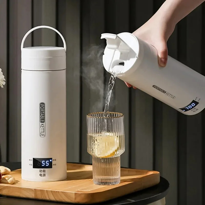 450ML 전기 주전자 휴대용 차 커피 주전자 여행용  - Coffee Tea Menu 리뷰 및 가격