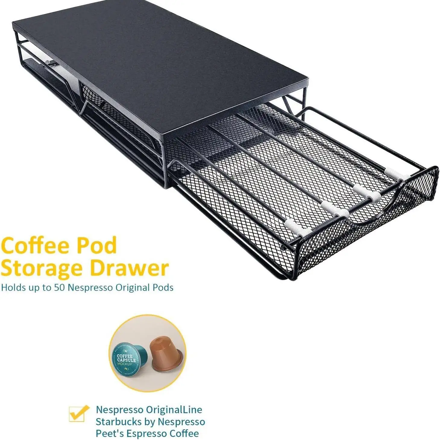 네스프레소 커피 캡슐용 데스크탑 서랍형 수납 랙, 가정 - Coffee Capsule Holder 리뷰 및 가격